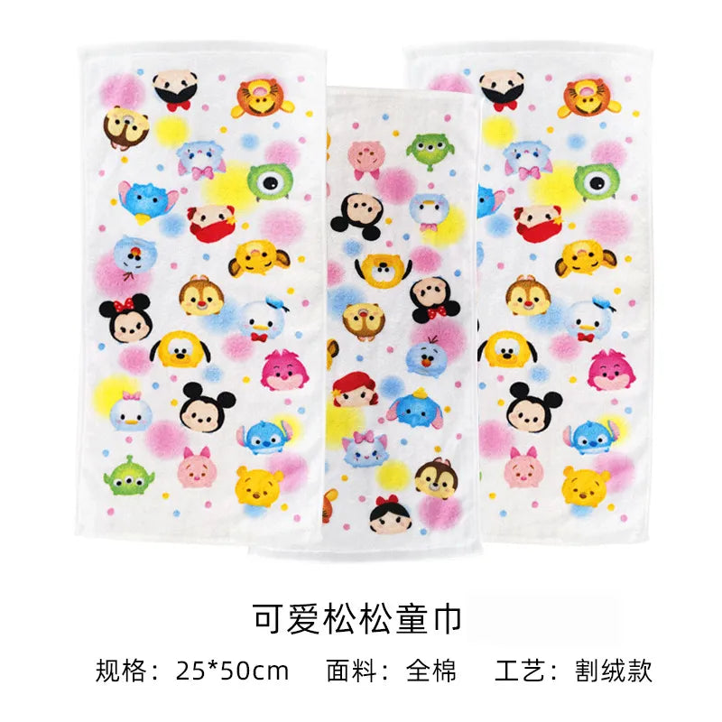 Disney Cartoon Mickey Mouse Frozen Elsa Princess Face Towel Cotton Gauze Baby Newborn Towel kids Boy Girl Bibs Handkerchief gift