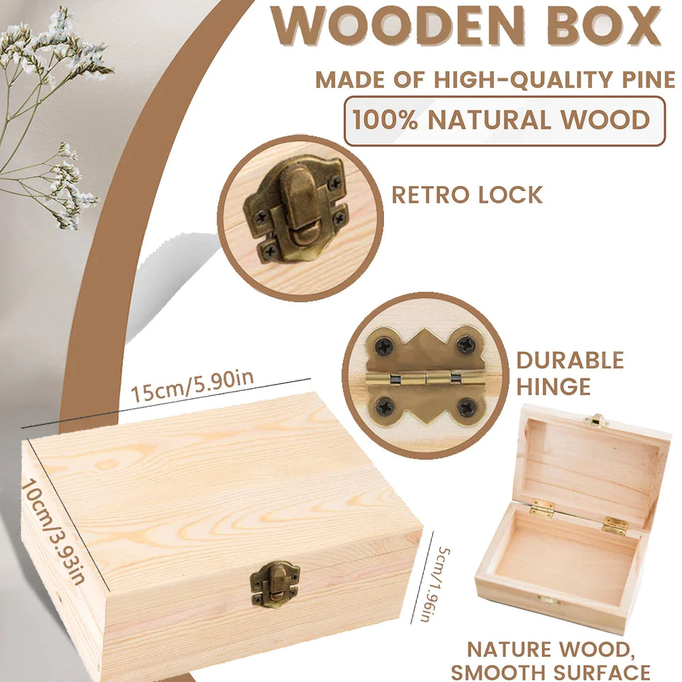 Personalized Baby Wooden Memory Box Newbron Shower Gift Baby Birth Stats Box Custom Infant Keepsake Box Umbilical Cord Box